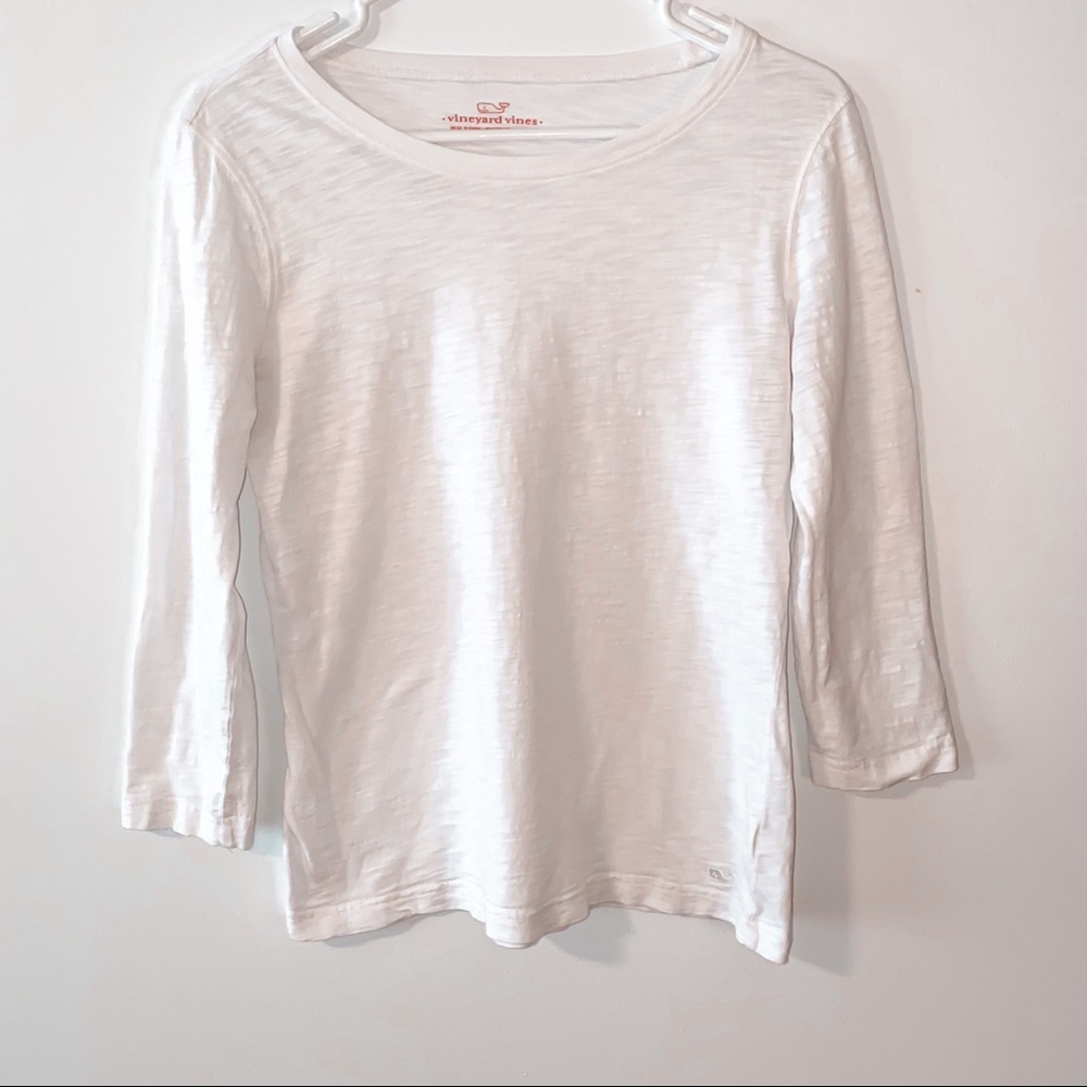 Vineyard Vines White Long Sleeve Tee Shirt Size S
